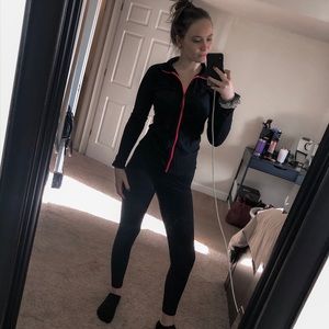 3+ Bundle 50% Off - Black & Pink Athletic Zip Up